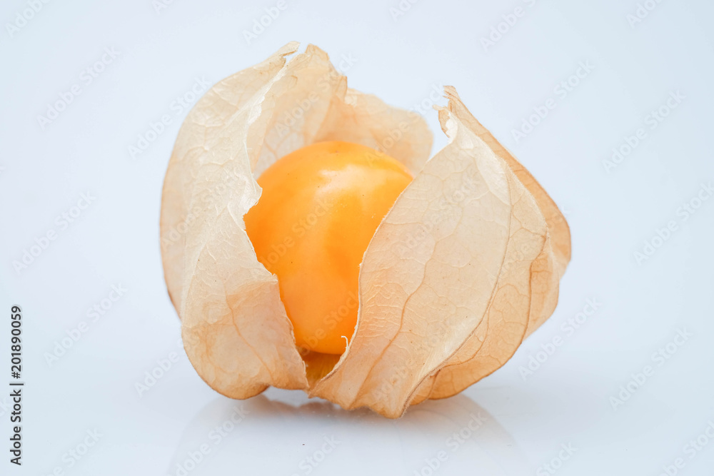 Cape gooseberry fruit , physalis isolated on white background Cape gooseberry fruit , physalis isolated on white background