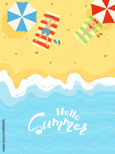 Summer sandy beach