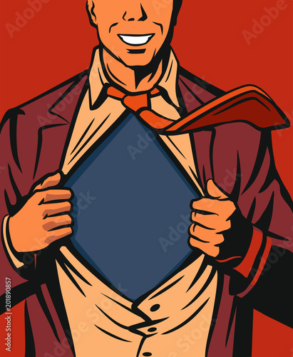 vector Superhero Chest