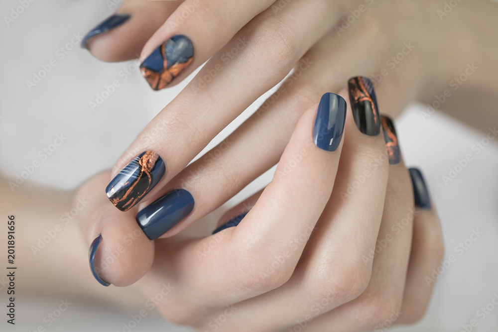 Beautiful Nail Art Manicure Stock Photo - Download Image Now - Art, Arts  Culture and Entertainment, Beauty - iStock