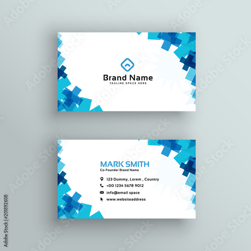 medical or healthcare style business card design