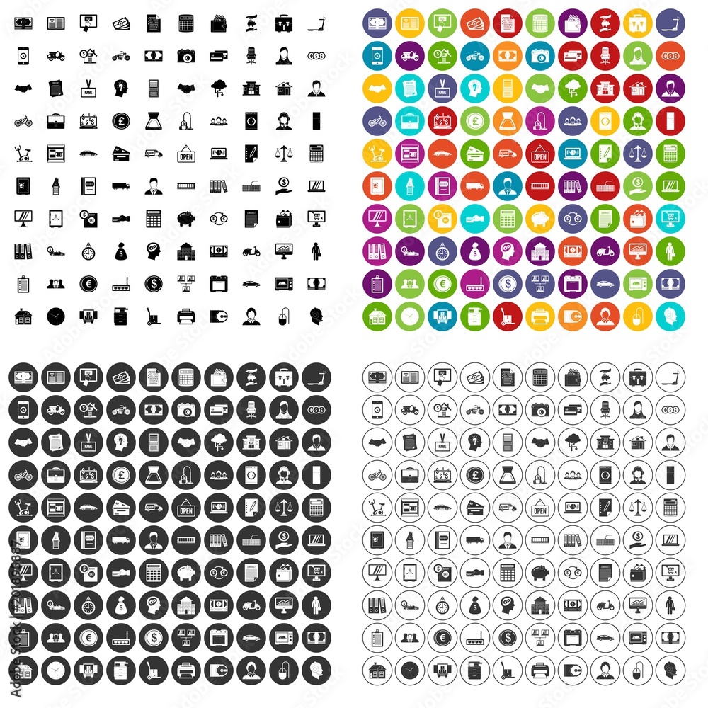 100 credit skill icons set vector in 4 variant for any web design isolated on white 100 credit skill icons set vector in 4 variant for any web design isolated on white