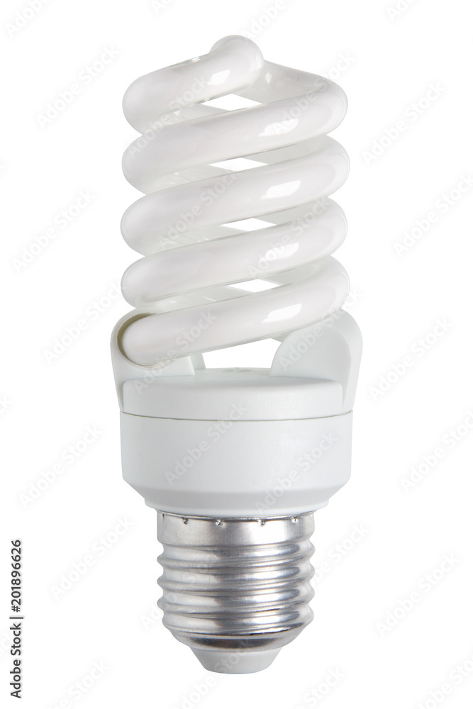 energy saving lamp isolated on white background energy saving lamp isolated on white background