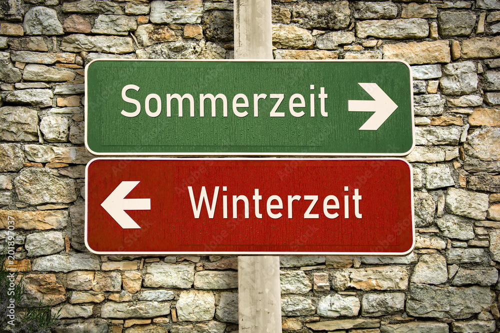 Fototapeta premium Schild 316 - Sommerzeit