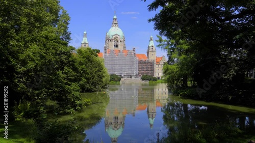 Wunderschönes Rathaus Hannover Rückseite photo