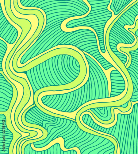 Fantasy abstract wave background, menthol color