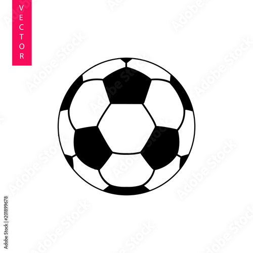 Soccer ball vector icon, logo