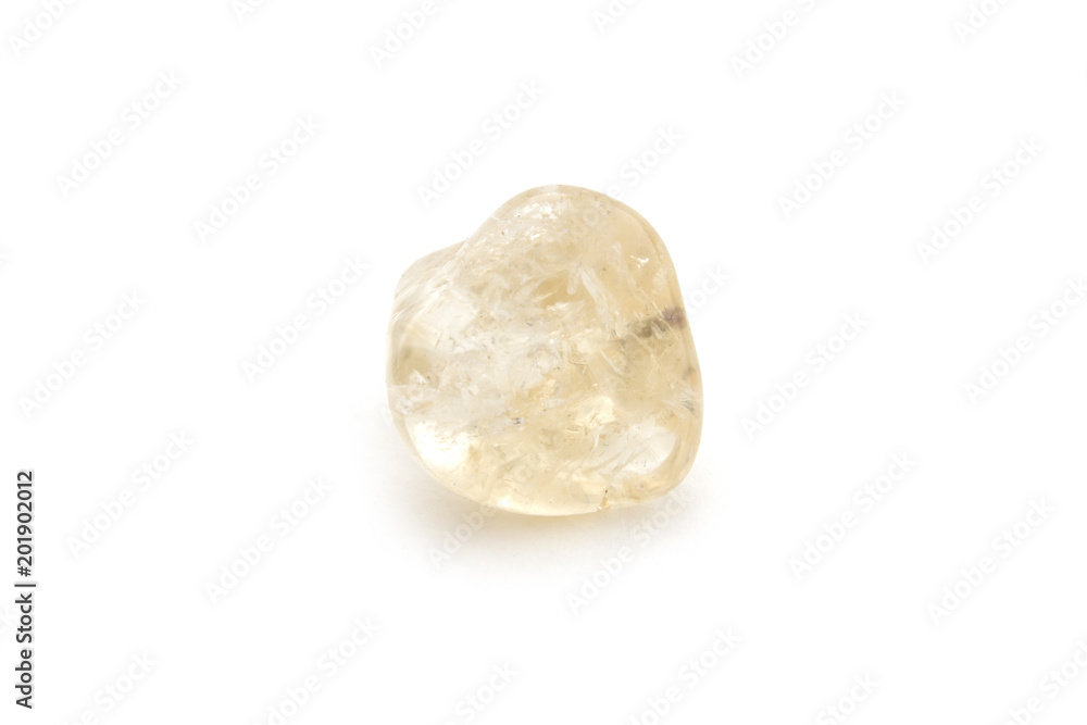 Fototapeta premium Quartz mineral on the white background