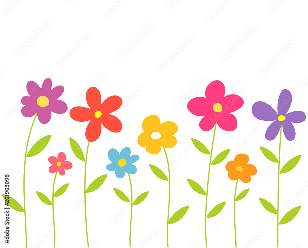 Colorful spring flowers. Colorful spring flowers.