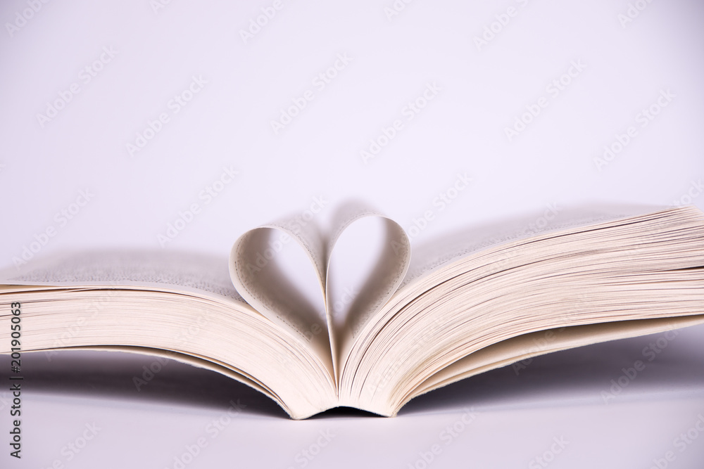 heart arranged from sheets on a white background heart arranged from sheets on a white background