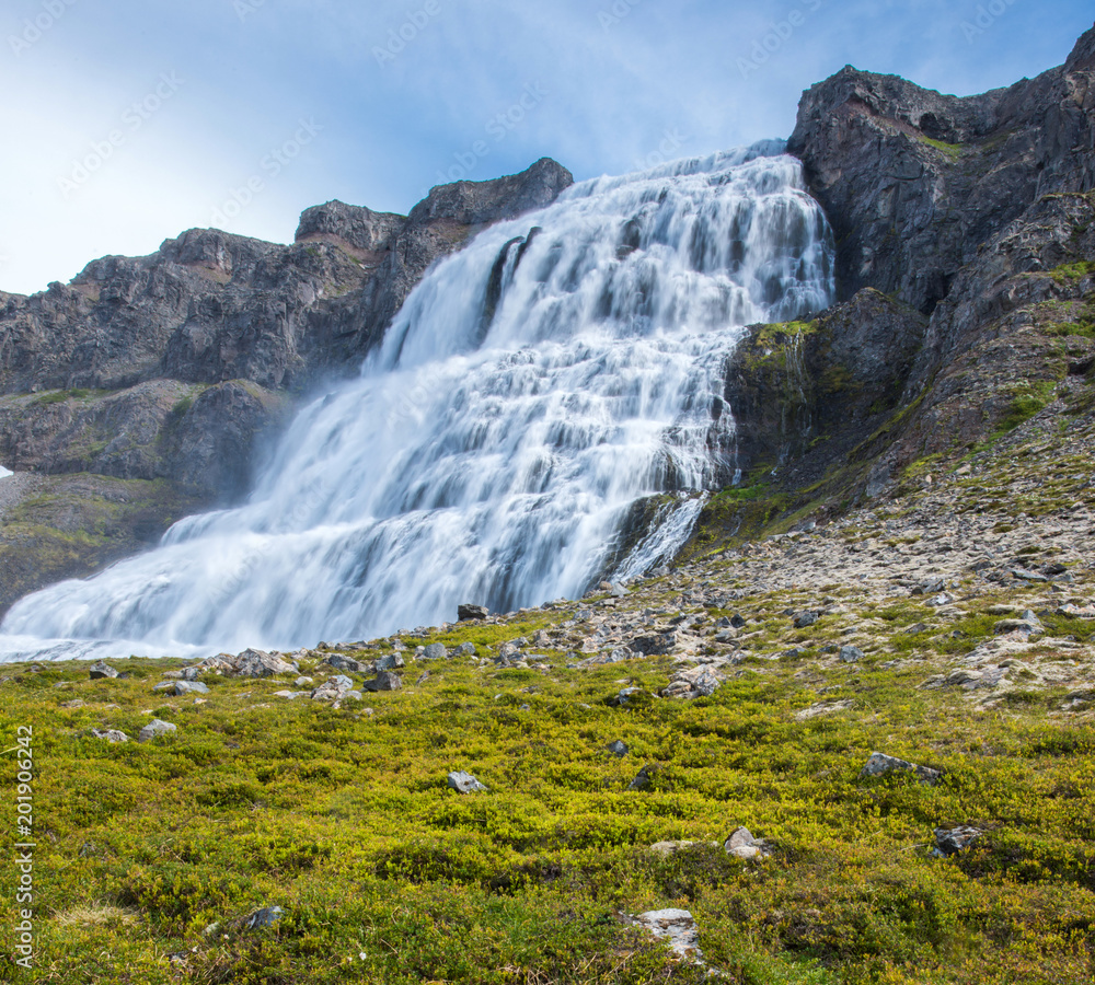 Obraz premium Dynjandi waterfall