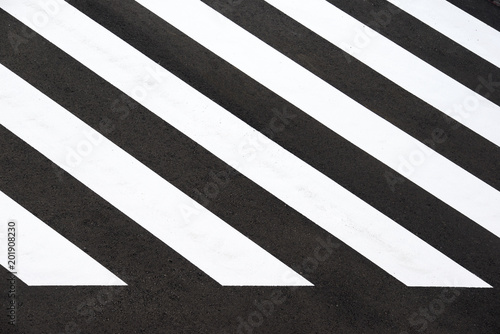 Zebra crossing view