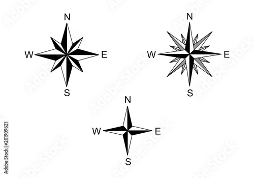Wind roses set