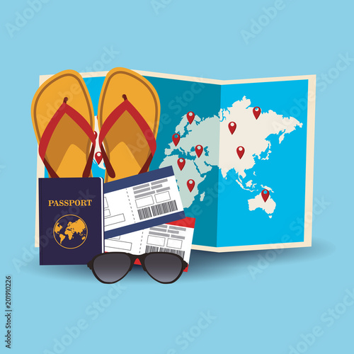 Time to travel concept vector illustration graphic design
