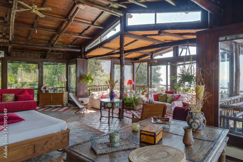 Decorated villa interior