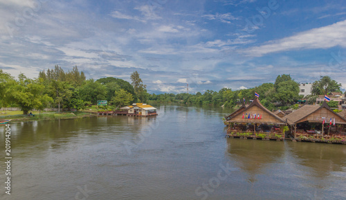 View of Kwai River in Thailand