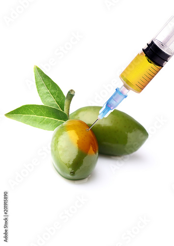 Olive and Olive Oil injected