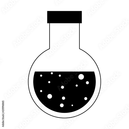 Chemistry lab flask vector illustration graphic design