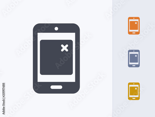 Mobile Pop-Up Ad - Glyph Icons. A professional, pixel-perfect icon.