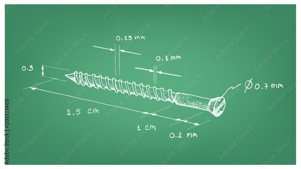 Dimension of Slotted Pan Head Self Tapping Screw