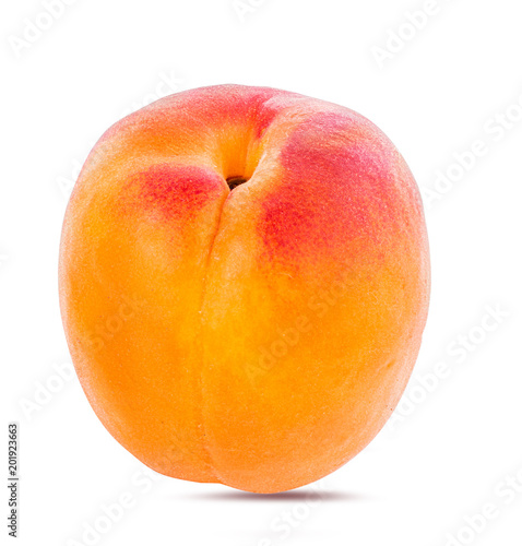 apricot isolated on white background