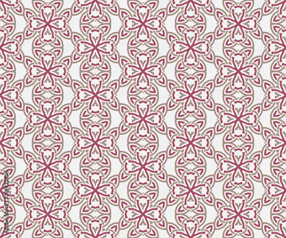 Seamless pattern decorative symmetries, ornament pattern vector