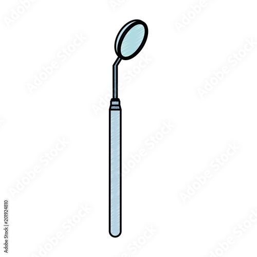 Mirrow dental tool vector illustration graphic design