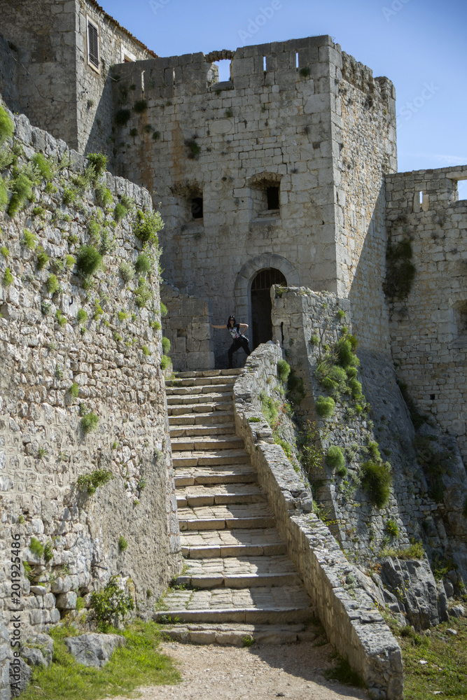 Part of Klis fortress near Split, Croatia