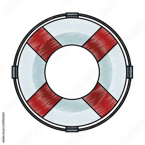 Float life saver vector illustration graphic design