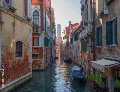 picturesque canal in one of the less famous districts of Venice