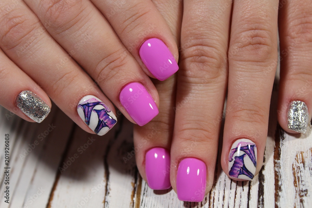 glamorous bright manicure glamorous bright manicure