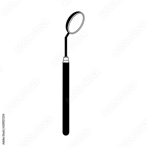 Mirrow dental tool vector illustration graphic design