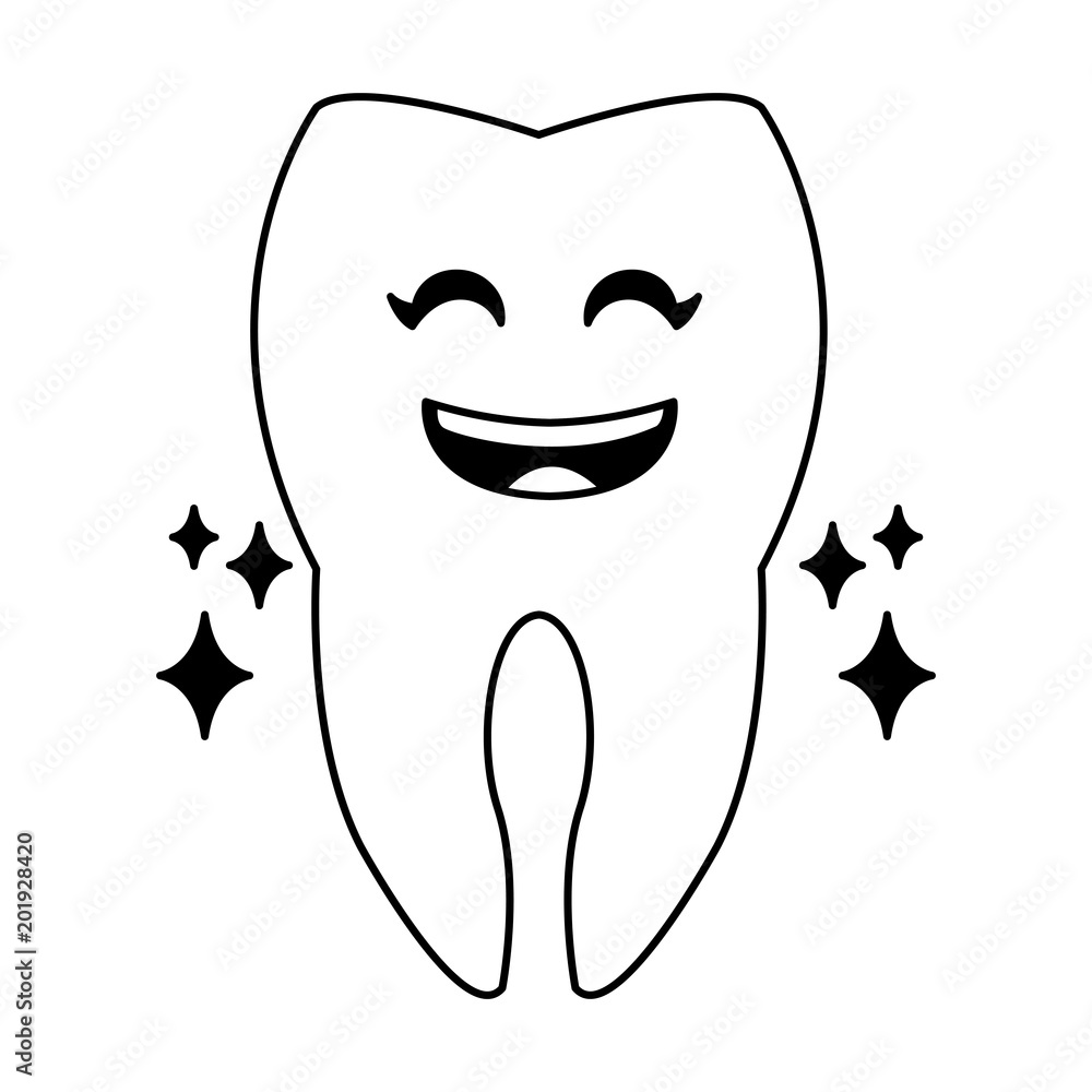 clean tooth cartoon vector illustration graphic design clean tooth cartoon vector illustration graphic design