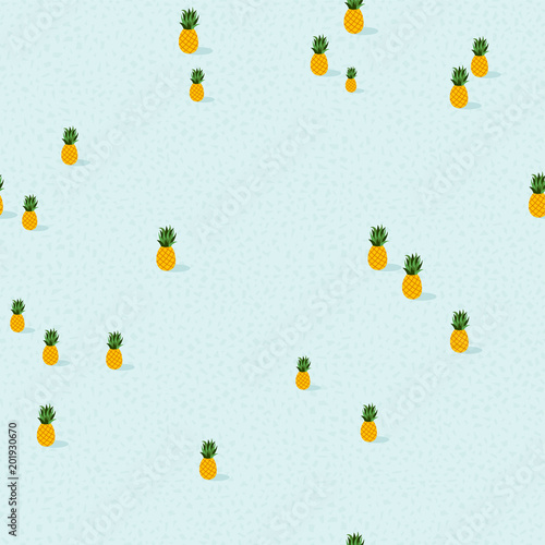 Summer season pineapple pattern background