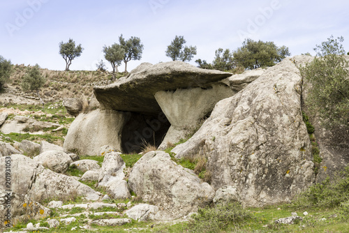 cave caves in Calabria with landscape rupestrian
