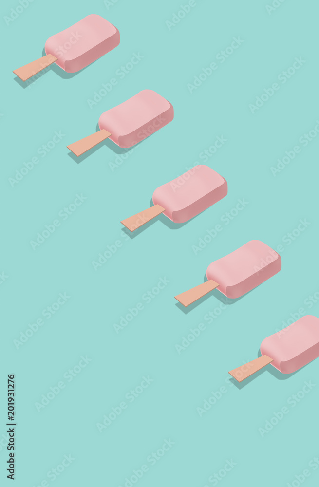 Stylish pattern with ice cream Stylish pattern with ice cream