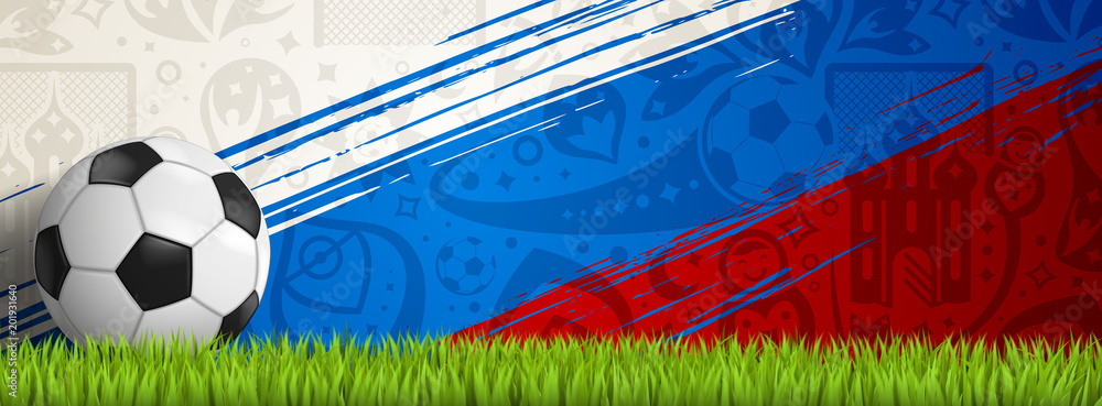 Naklejka premium soccer background