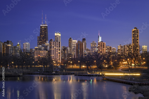 Chicago Skyline from Lincoln Park © Kevin Drew Davis