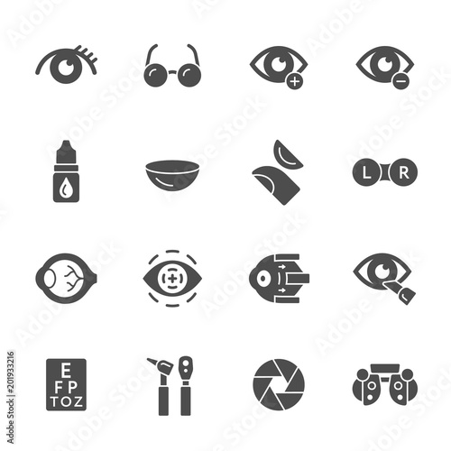 Ophthalmology icons