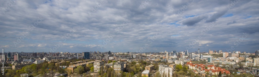 panorama of Kiev in the spring