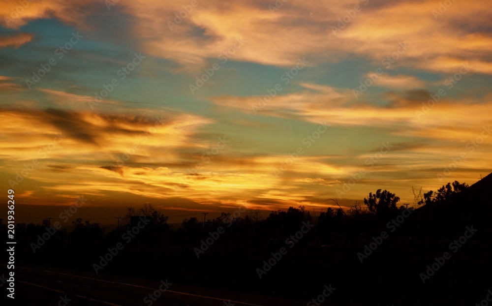 Obraz premium Highway Roadtrip Nevada to California