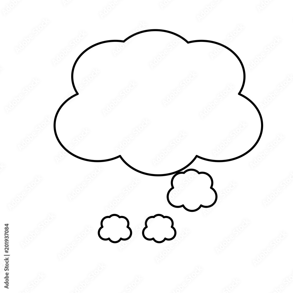 speech cloud icon over white background, vector illustration speech cloud icon over white background, vector illustration