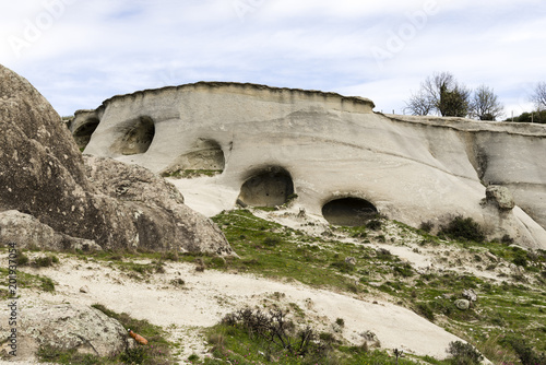 cave caves in Calabria with landscape rupestrian