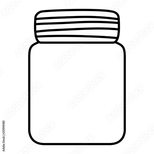 line cute glass bottle object style