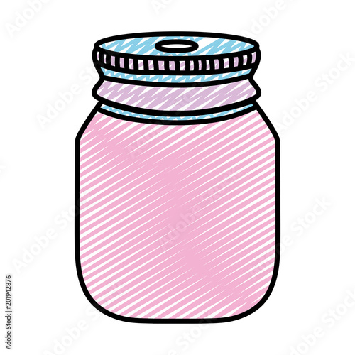 doodle transparent bottle glass object design