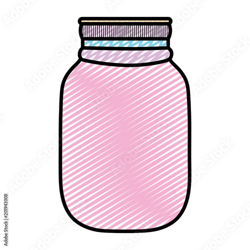 doodle fragile glass bottle preserve object