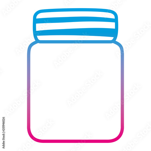 degraded line cute glass bottle object style