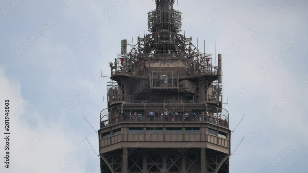 The observatory's upper platform of the Eiffel Tower The observatory's upper platform of the Eiffel Tower