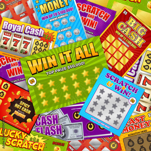 Lottery Cards Background
