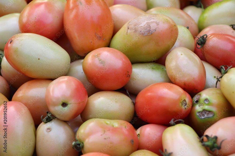 .Fresh tomatoes for cooking in street food .Fresh tomatoes for cooking in street food